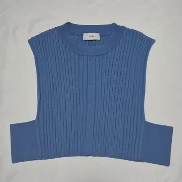 하이크 니트 베스트 HYKE WIDE RIBBED CROPPED VEST