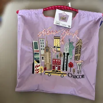 Chacott 뉴욕 자수 에코백 M 사이즈