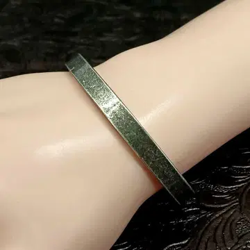 빈티지 블랙 실버 앤티크 뱅글