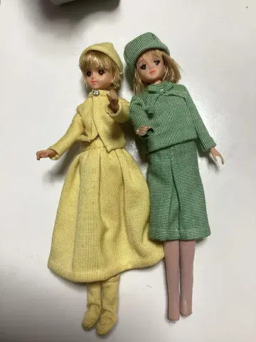 타카라 제니 리카짱 인형 2체 세트 스트라이프
