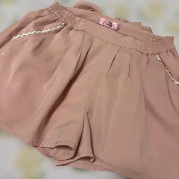Ank Rouge 핑크 허리밴딩 리본 포함 숏팬츠 M 사이즈