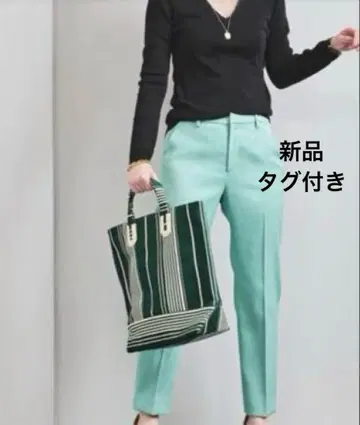 새상품 UNITED ARROWS 정가 1만 9800엔 팬츠 그린 계열