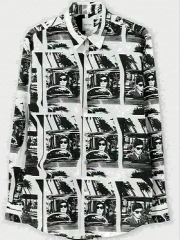 Paul Smith 올 패턴 CHINEMA SCREEN/모노톤 긴팔 셔츠