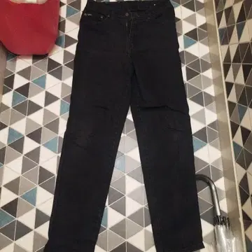Lee 스트레이트 블랙 데님