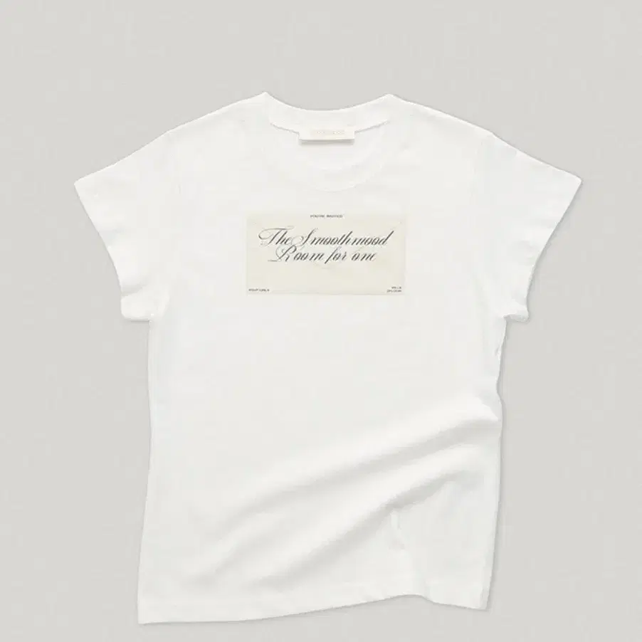 Smoothmood Gray Handwritten Logo Tee #스무드무드,#로고티