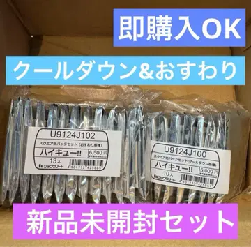 하이큐!! 스퀘어 캔뱃지 쿨다운 앉은 자세 2종 컴플리트 세트