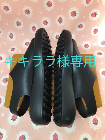 블랙 샌들 가죽 EUR 36 (키키라라)