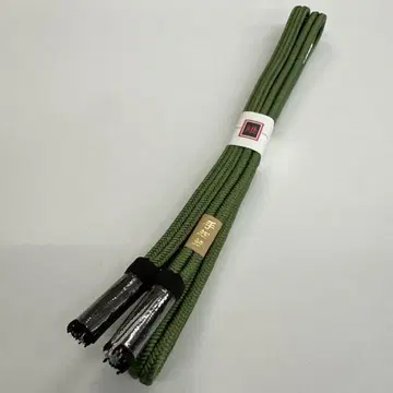 새상품 순수 실크 오비지메 카무로구미 카무로 유루기 수제 요리후사 그린