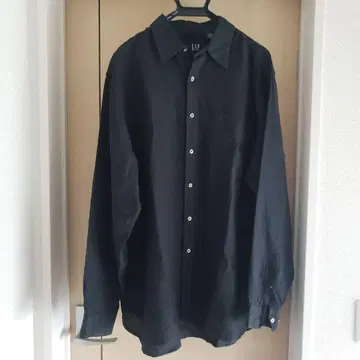 GAP LINEN SHIRT BLACK L 갭 블랙 린넨