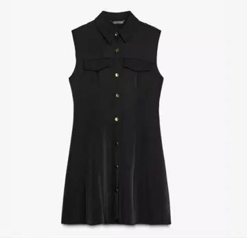 [새상품] ZARA 크레이프 미니 원피스 블랙