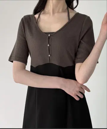 JUNOAH 택 포함 반팔 상의 & 원피스