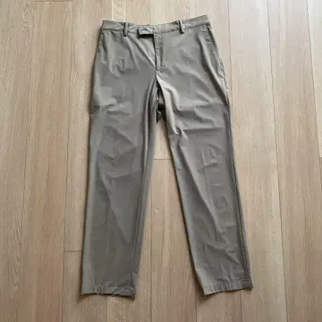 LARDINI 베이지 슬랙스 허리 밴딩