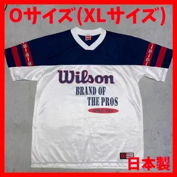 WILSON 윌슨 게임 셔츠 풋볼 셔츠 화이트 네이비 LL 사이즈