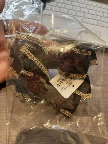 Amavel 리본 자수 헤어핀 2개 세트