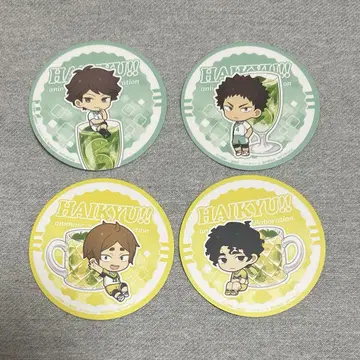 오이카와, 이와이즈미, 사쿠사, 코모리 애니카페 코스터 4세트
