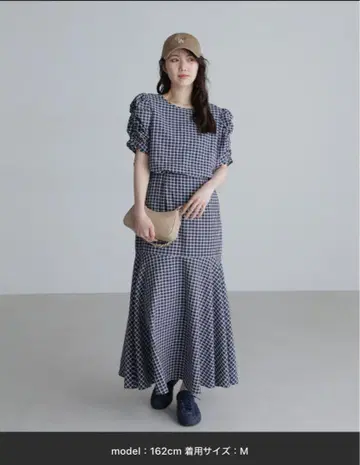 FREE'S MART 앞뒤 2WAY 볼륨 슬리브 원피스 M
