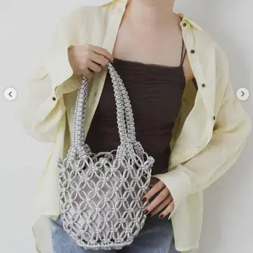 CACHELLIE 카셸리에 토트백 핸드백 실버