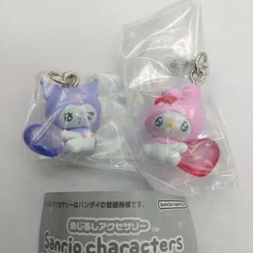 산리오 에모큥 메지루시 액세서리 마이멜로디와 쿠로미