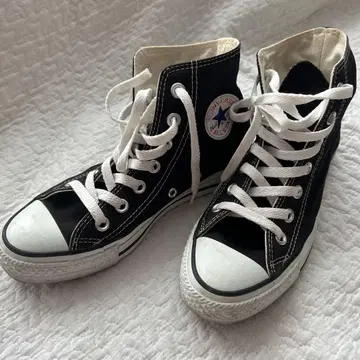 CONVERSE ALL STAR 블랙 하이컷 23cm