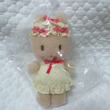 산리오 엄청 귀여운 마론 크림 나이트캡 리본 마스코트