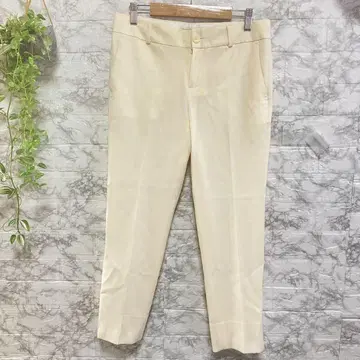 BANANA REPUBLIC 여성용 2 사이즈 크림 슬랙스