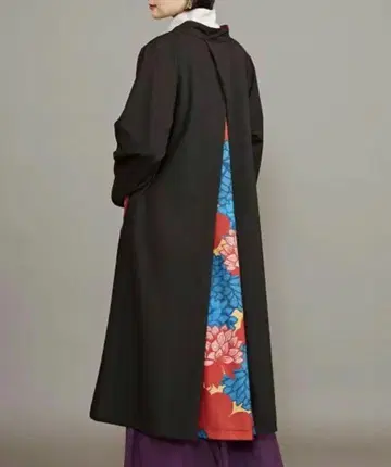 [미사용 새상품] 꽃 피는 핫카케 하오리 카야 코트