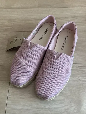 TOMS 핑크 메쉬 슬립온