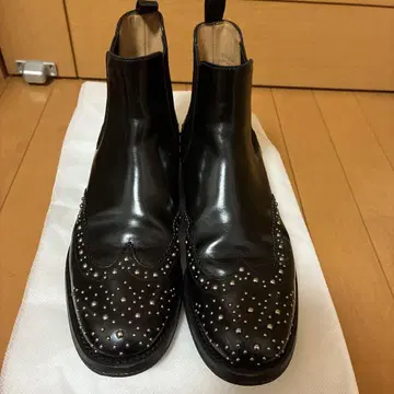 Church's 처치 스터드 블랙 사이드 고어 부츠 36