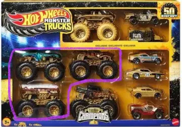 hot wheels 몬스터 트랙 골드 3대 세트 미사용 새상품
