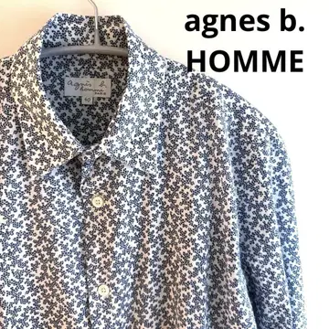 agnes b. HOMME 긴팔 셔츠 올 패턴 셔츠 아네스베 남성용