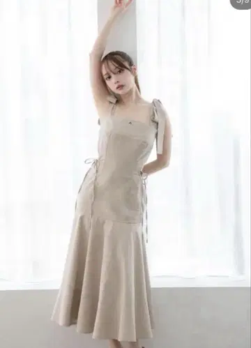 [ ANDMARY ] Ann ribbon dress(Beige/F)