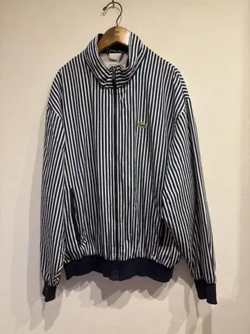 80년대 프랑스제 LACOSTE 스트라이프 블루종 라코스테