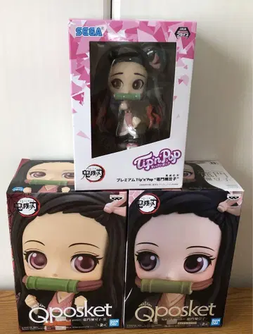 귀멸의 칼날 Qposket 피규어 카마도 네즈코 Tip'n'pop 세트