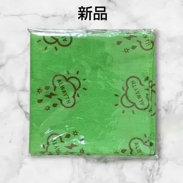 [새상품] [미사용] ALWAYTH 반다나 그린 손수건