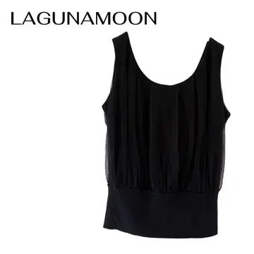 LAGUNAMOON 레이스 예쁜 탱크탑 심플 갸루 LAGUNAMOON