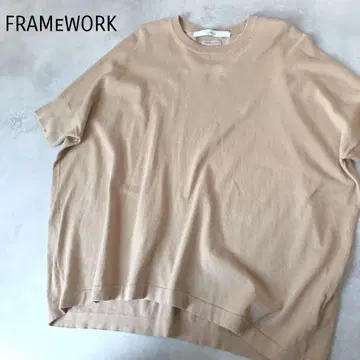 인기 프레임워크 GASS COTTON 풀오버 니트 베이지