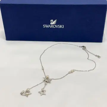 Swarovski 별 모양 펄 목걸이