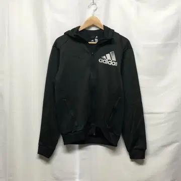 아디다스 adidas 풀집업 후드티 블랙 L