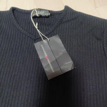 GAULTIER HOMME objet V넥 리브 니트 티셔츠