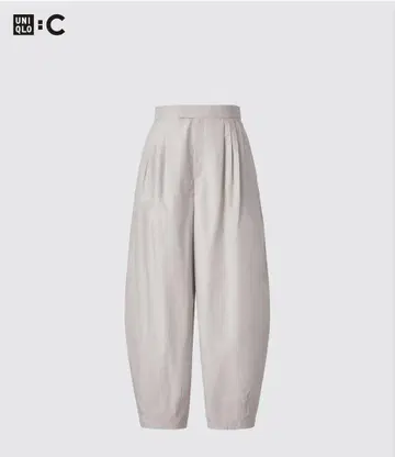 미사용 새상품 UNIQLO 코튼 벌룬 팬츠 베이지 61cm
