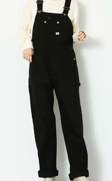 Lee 블랙 오버롤 S 사이즈