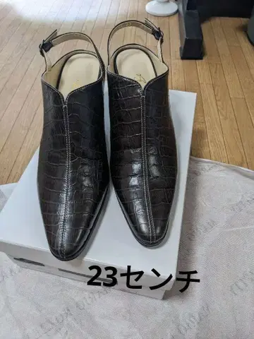 여성 신발 힐 뮬 크로코풍 아일루비 23cm