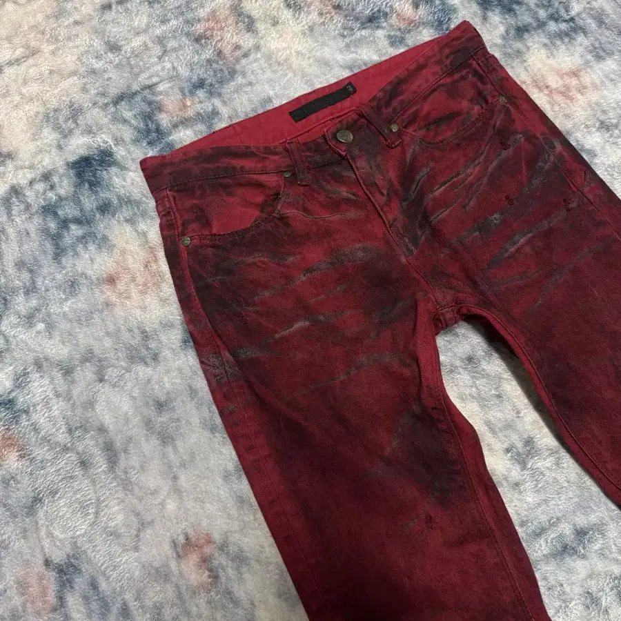 Fuga 00s archive red coating flare denim on Bunjang Global Site.