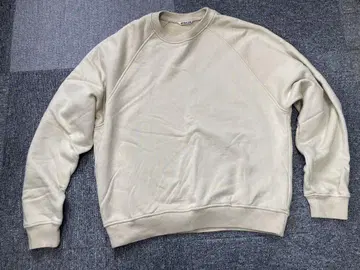 AURALEE SUPER HIGH GAUGE SWEAT 크림색 사이즈 3