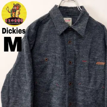 USA 구제 의류 Dickies 플란넬 셔츠 M 네이비