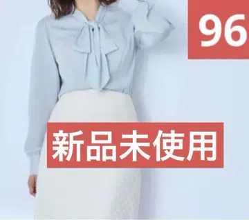 overE 보우타이 블라우스 24AW 스카이 블루 96
