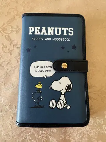 PEANUTS 스누피 & Woodstock 약 수첩 장지갑