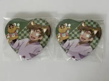 닌타마 란타로 젠포우지 이사쿠 하트 캔뱃지 2세트