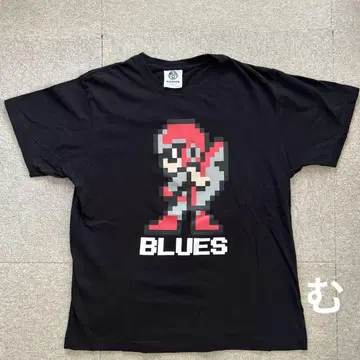 레어 ROCKMAN 록맨 BLUES 티셔츠 빈티지 구제 의류