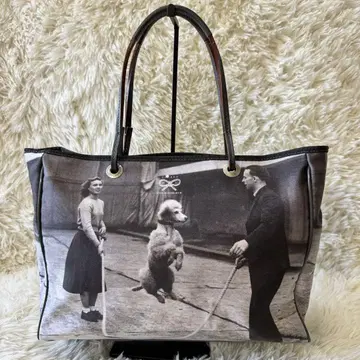 새상품급 ANYA HINDMARCH 전사 프린트 토트백